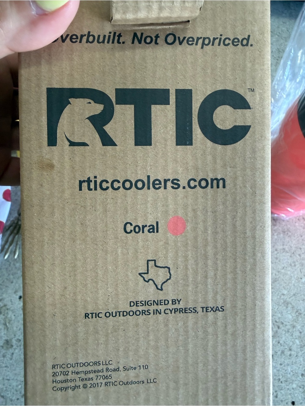 Rtic 20 oz Tumbler - Coral - Insulated Stainless Steel Travel Cup - Picture 2 of 4